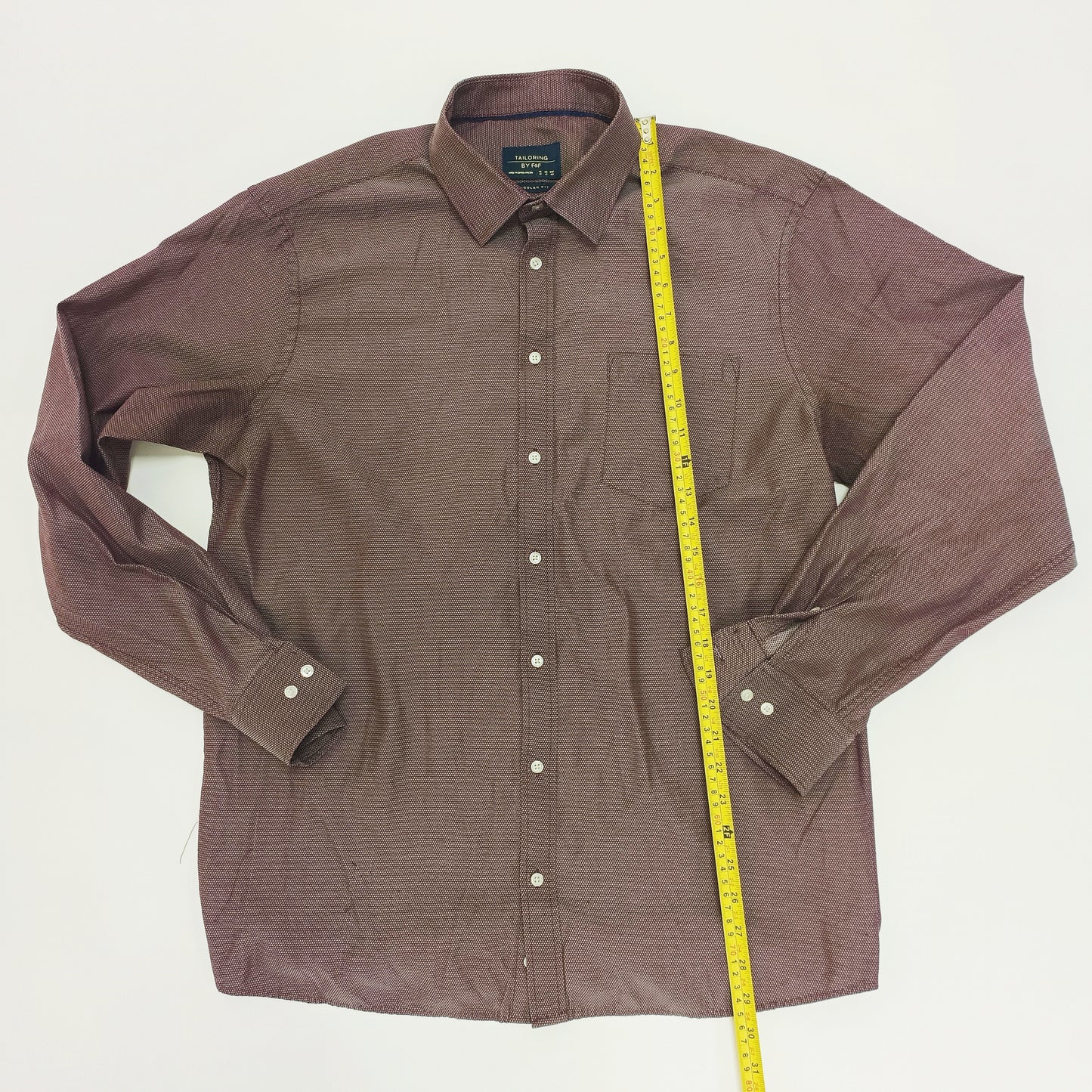 Purple Geometric Printed Long Sleeve Mens Shirt Size Extra Large | Preloved