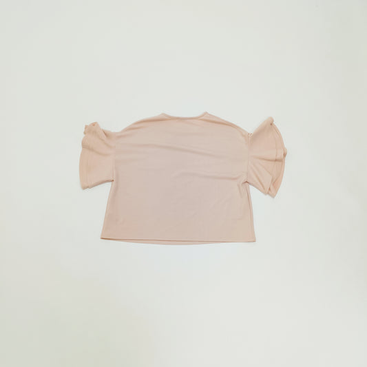 Baby Pink Flared Sleeve Boxy Fit Top Size Large | Preloved