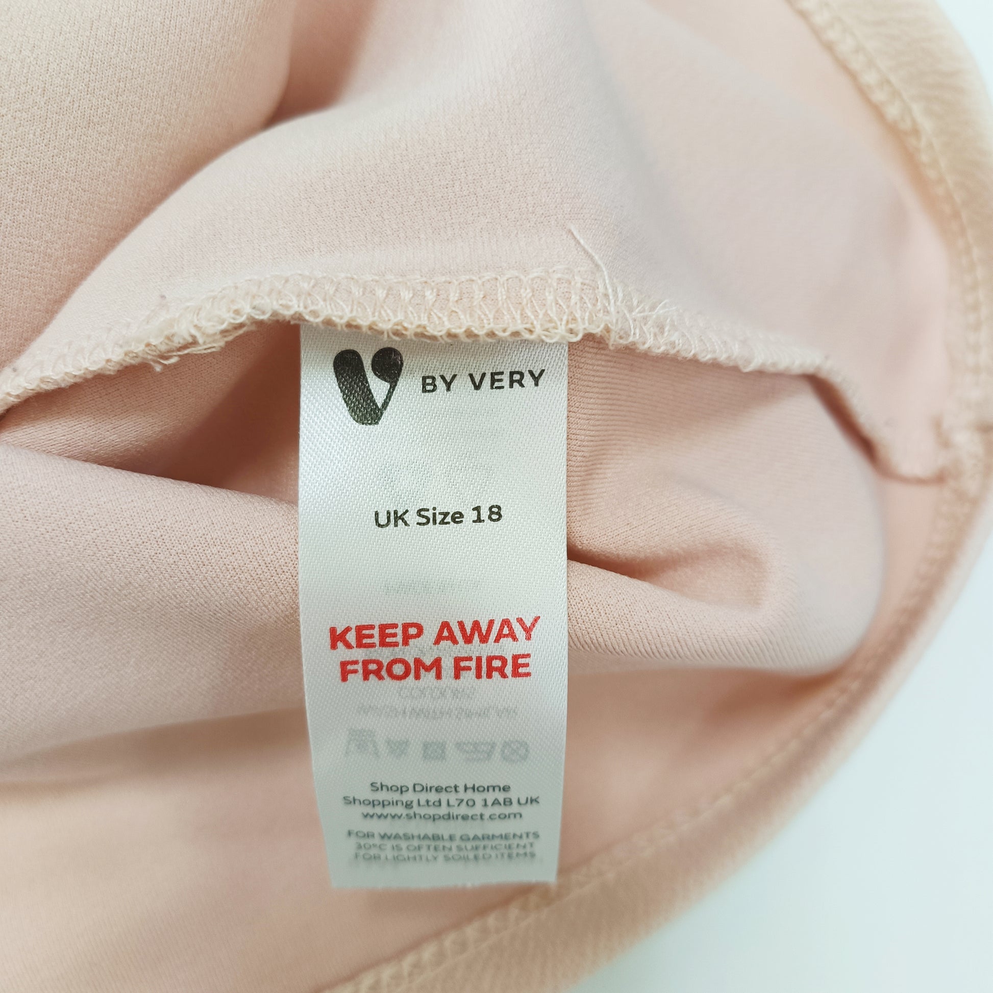 Baby Pink Flared Sleeve Boxy Fit Top Size Large | Preloved