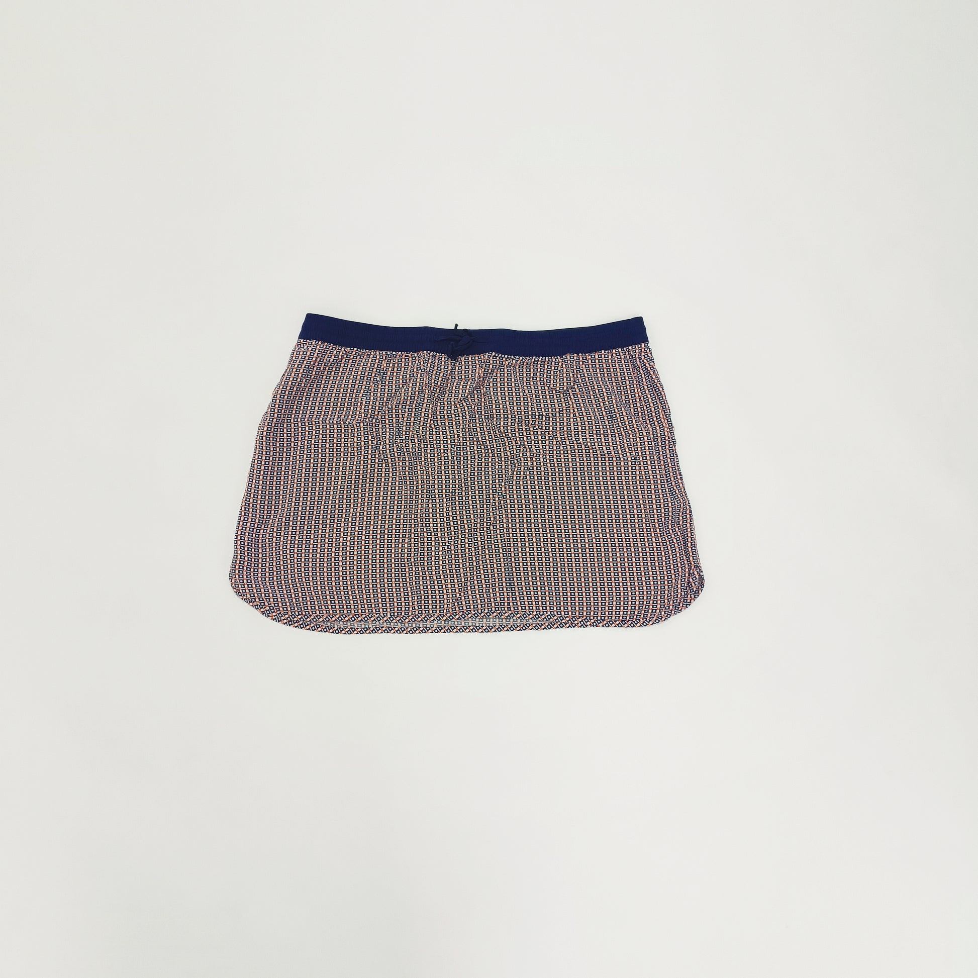 Red & Blue Sporty Elasticated Waist Mini Skirt Size Extra Large | Preloved