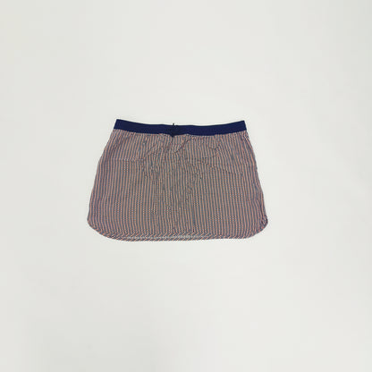 Red & Blue Sporty Elasticated Waist Mini Skirt Size Extra Large | Preloved