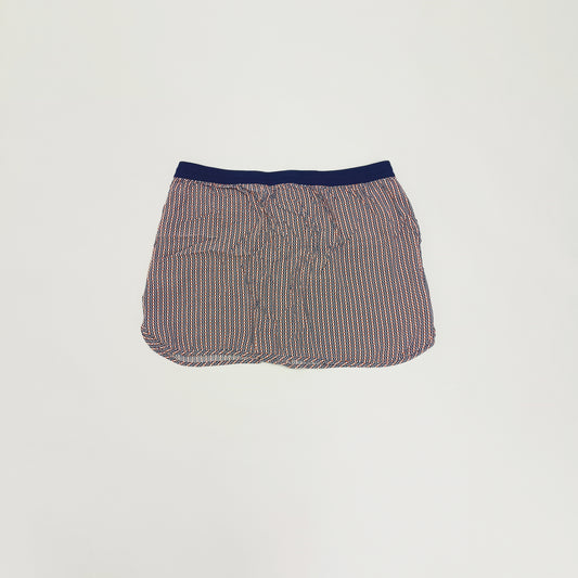 Red & Blue Sporty Elasticated Waist Mini Skirt Size Extra Large | Preloved