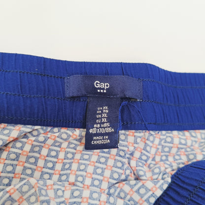Red & Blue Sporty Elasticated Waist Mini Skirt Size Extra Large | Preloved