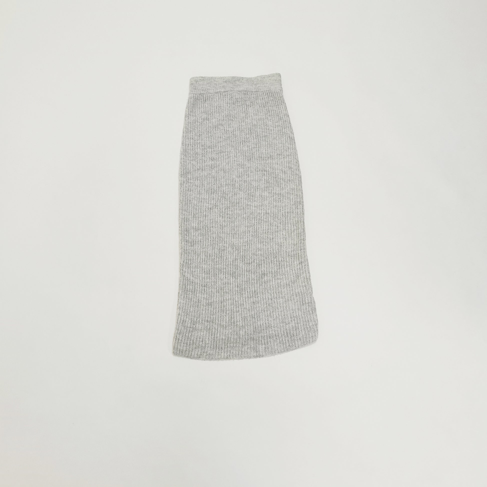 Grey Marl Midi Length Midi Skirt Size Double Extra Small | Preloved