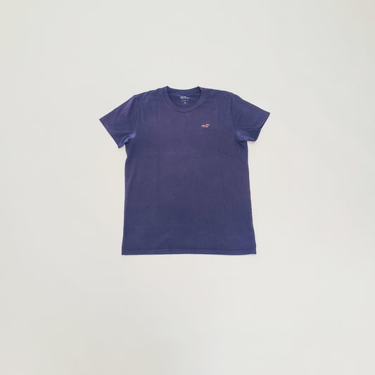 Navy Blue Short Sleeve Womens T-Shirt Size Medium | Preloved