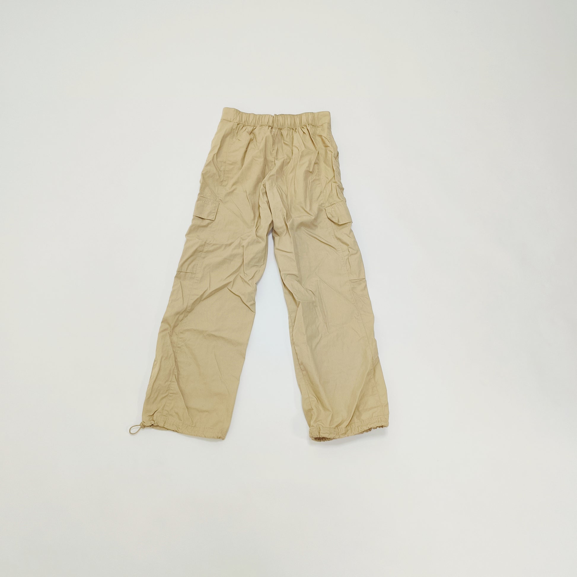 Beige High Waist Cargo Pants With Ankle Toggles Size Small | Preloved