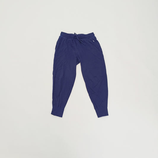 Navy Blue High Waist Slim Leg Jogger Trousers Size Small | Preloved