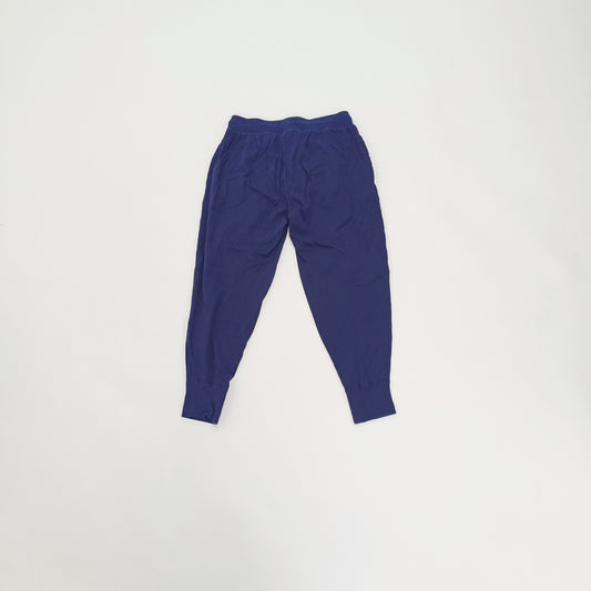 Navy Blue High Waist Slim Leg Jogger Trousers Size Small | Preloved