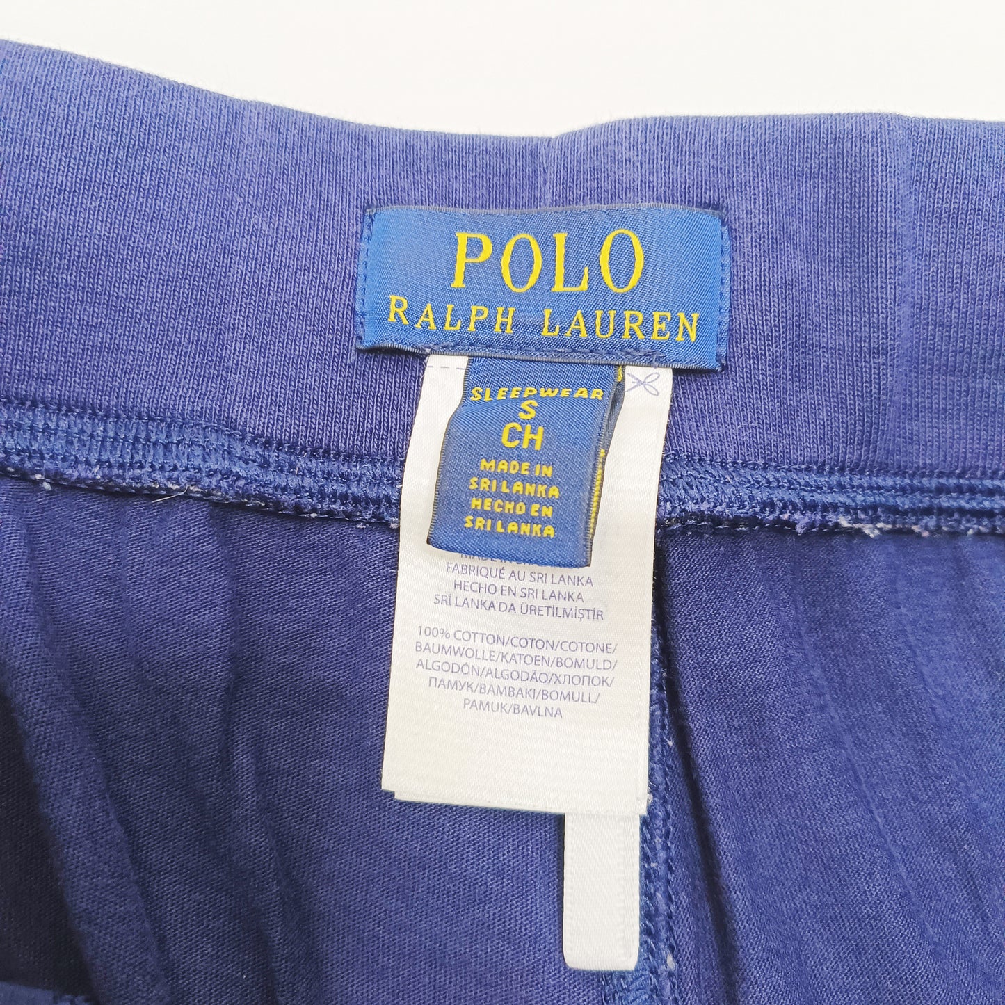 Navy Blue High Waist Slim Leg Jogger Trousers Size Small | Preloved