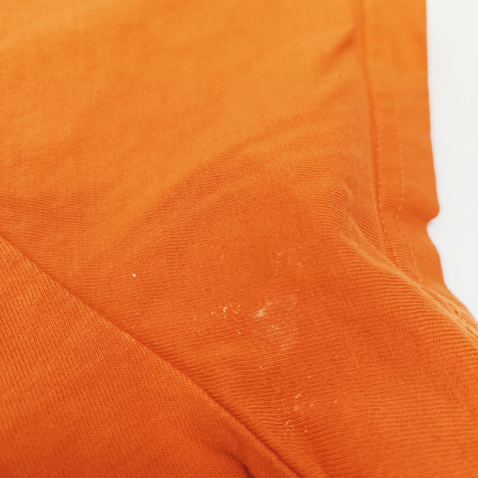 Orange Mens Short Sleeve Crew Neck T-Shirt Size Large | Preloved