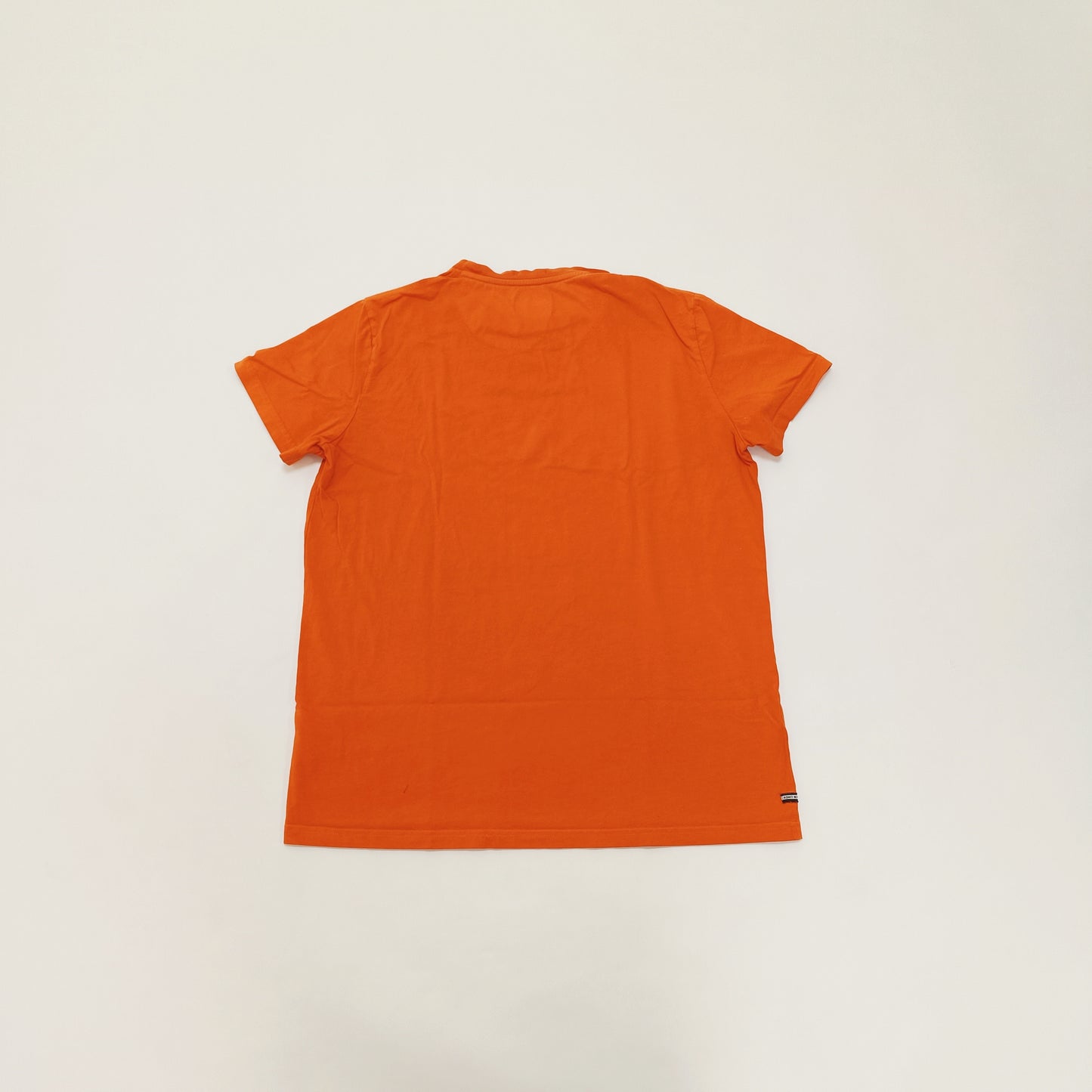 Orange Mens Short Sleeve Crew Neck T-Shirt Size Large | Preloved