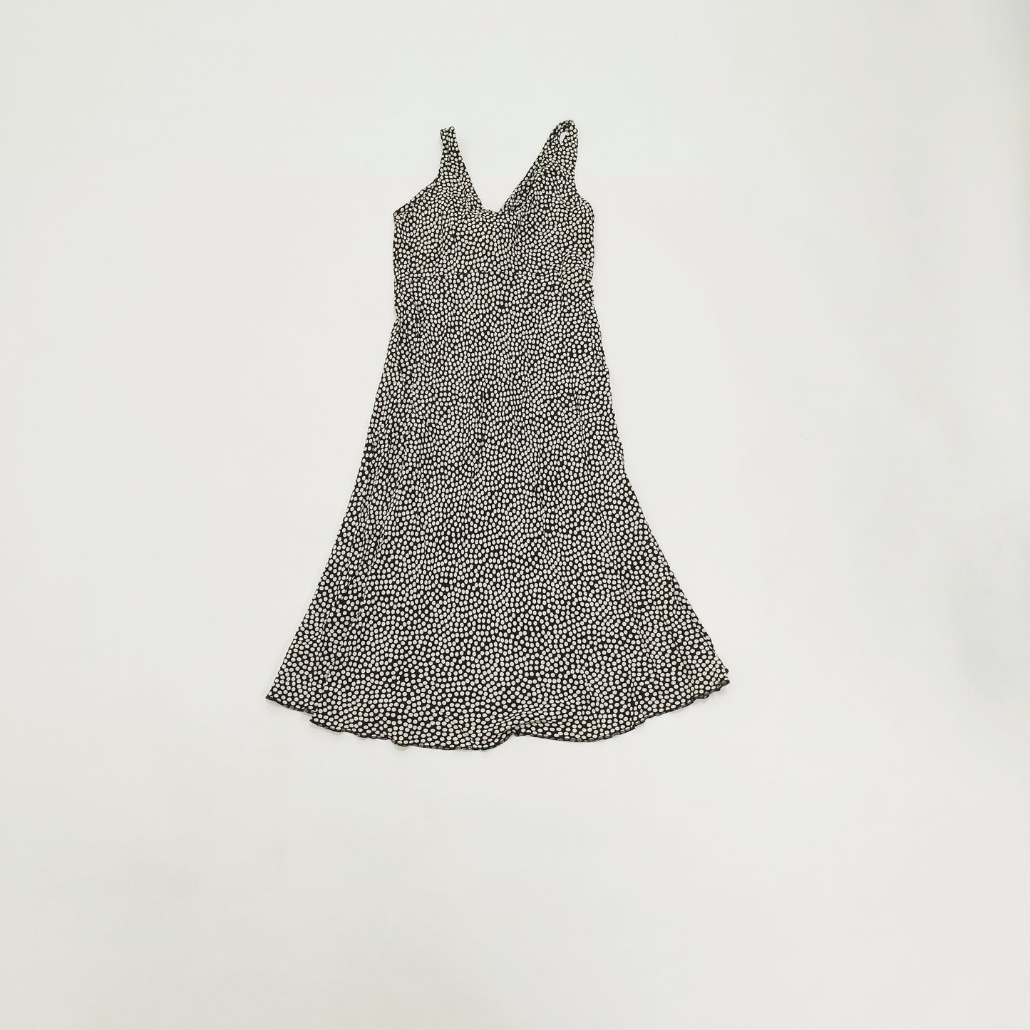 Polka Dot Tie Up Midi Dress Size Medium | Preloved
