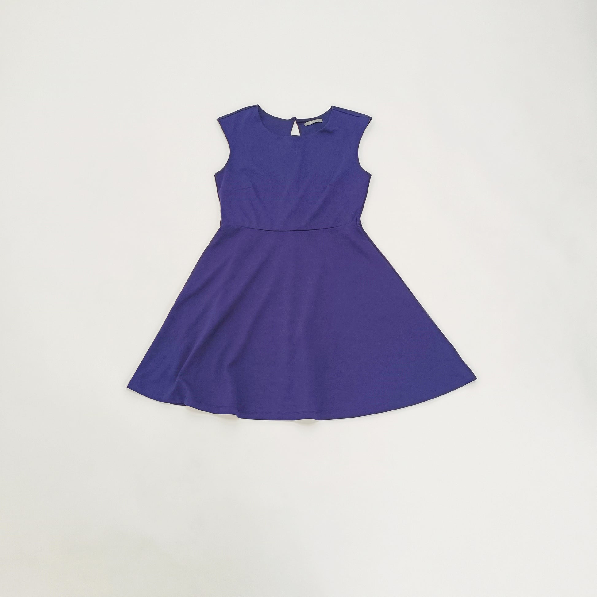 Navy Blue Fit & Flare Mini Dress Size Medium | Preloved