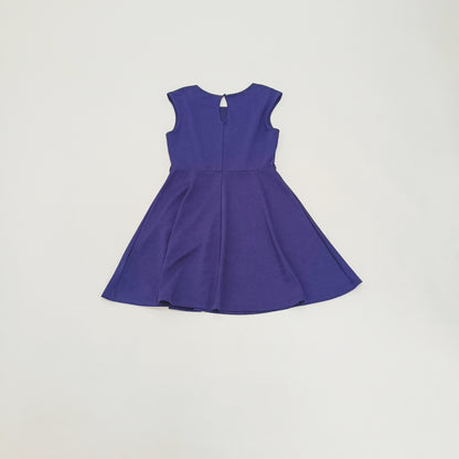 Navy Blue Fit & Flare Mini Dress Size Medium | Preloved