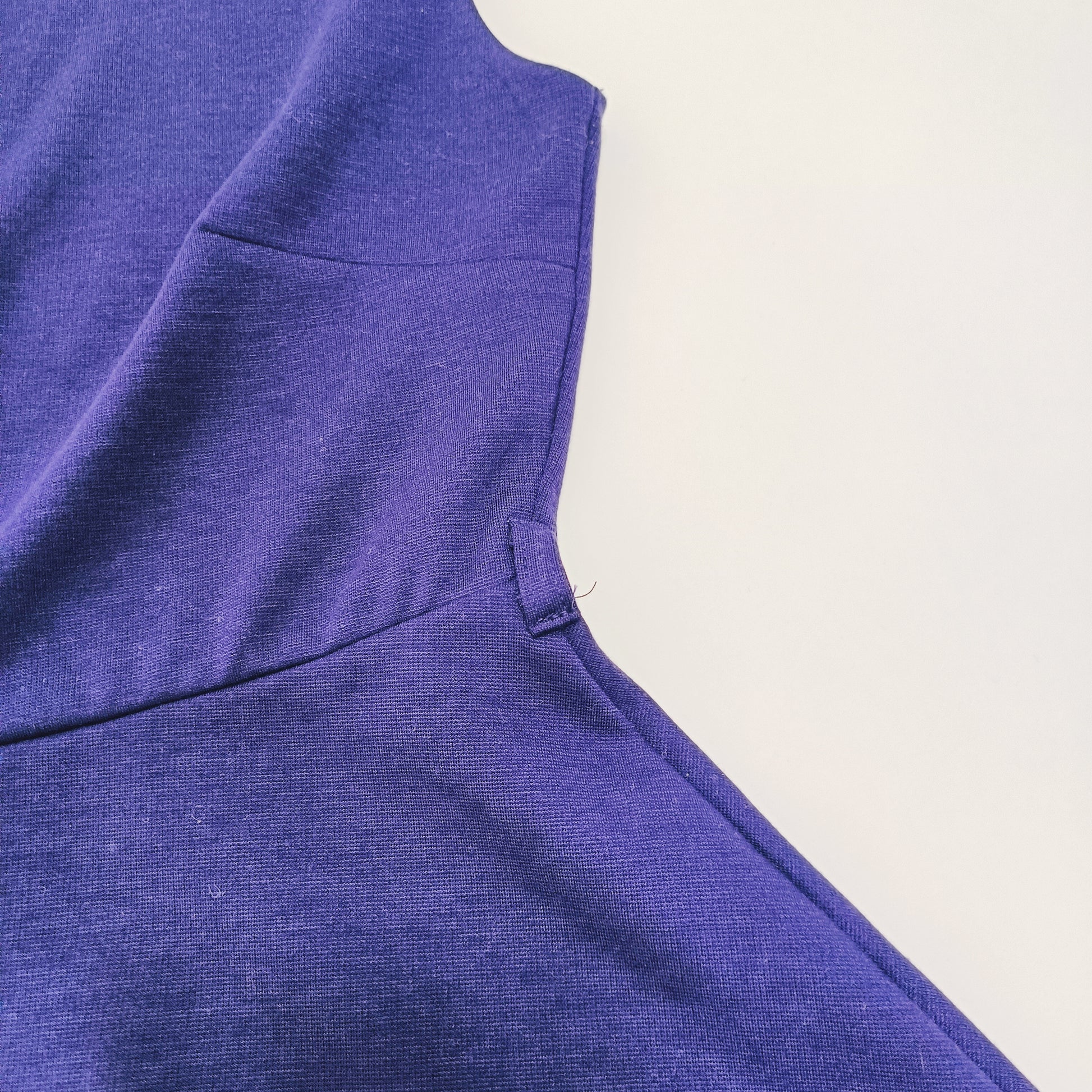 Navy Blue Fit & Flare Mini Dress Size Medium | Preloved