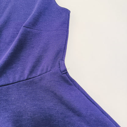 Navy Blue Fit & Flare Mini Dress Size Medium | Preloved