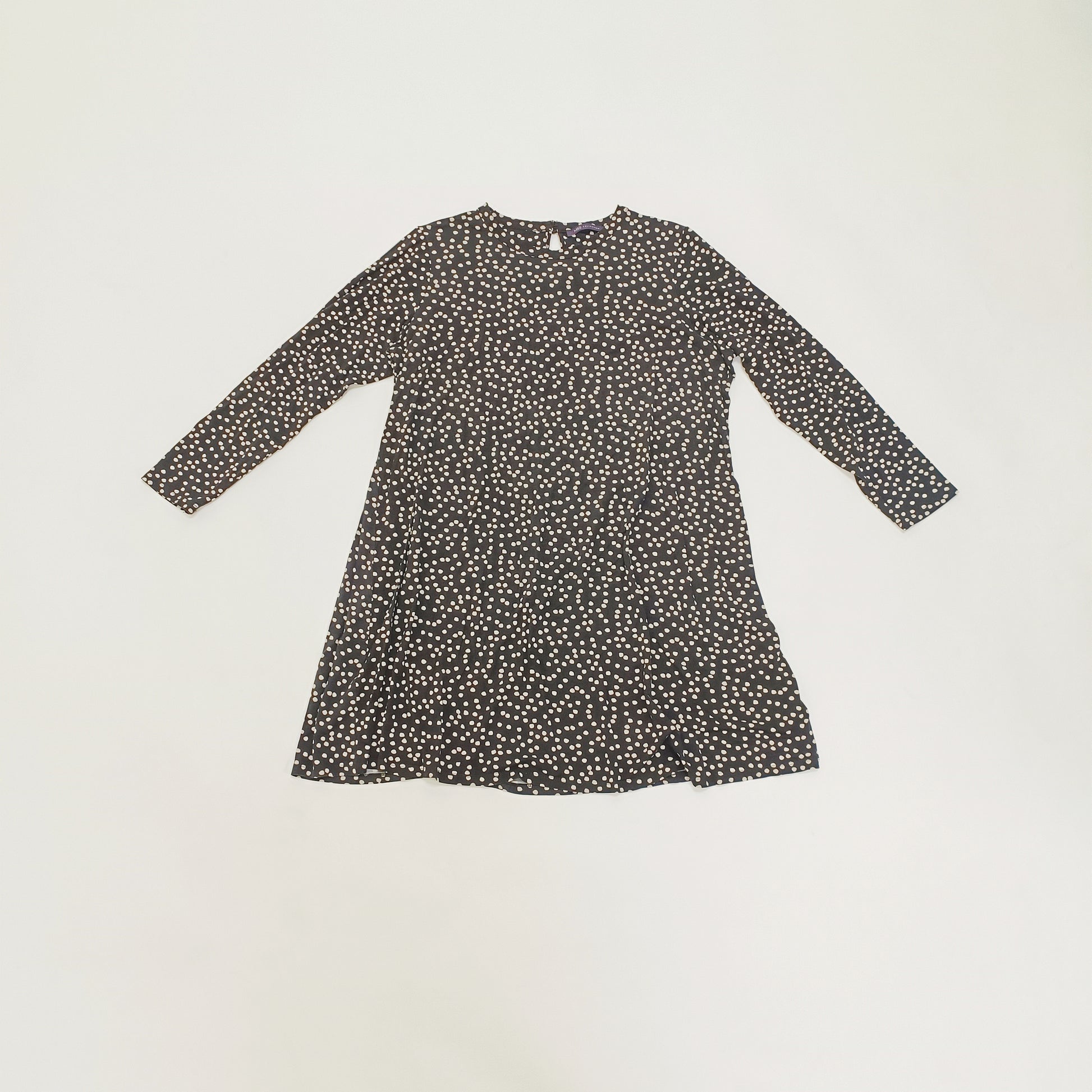 Polka Dot Flared Mini Dress Size Extra Large | Preloved