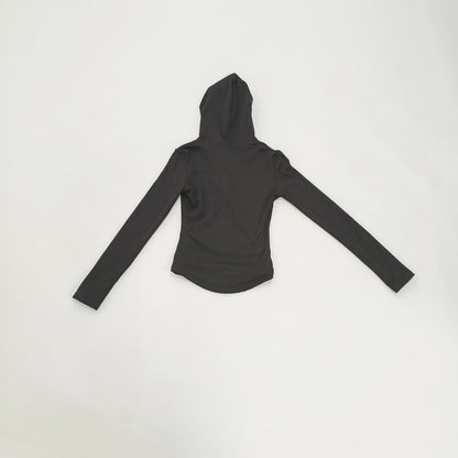 Black Fitted Womens Hoodie Size Medium | Preloved