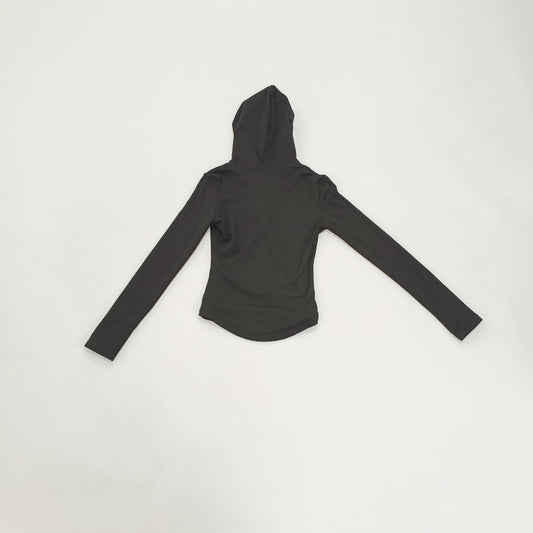 Black Fitted Womens Hoodie Size Medium | Preloved