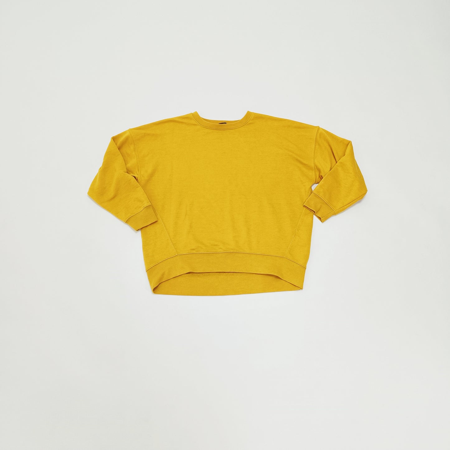 Mustard Yellow Drop Shoulder Sweater Size Small | Preloved