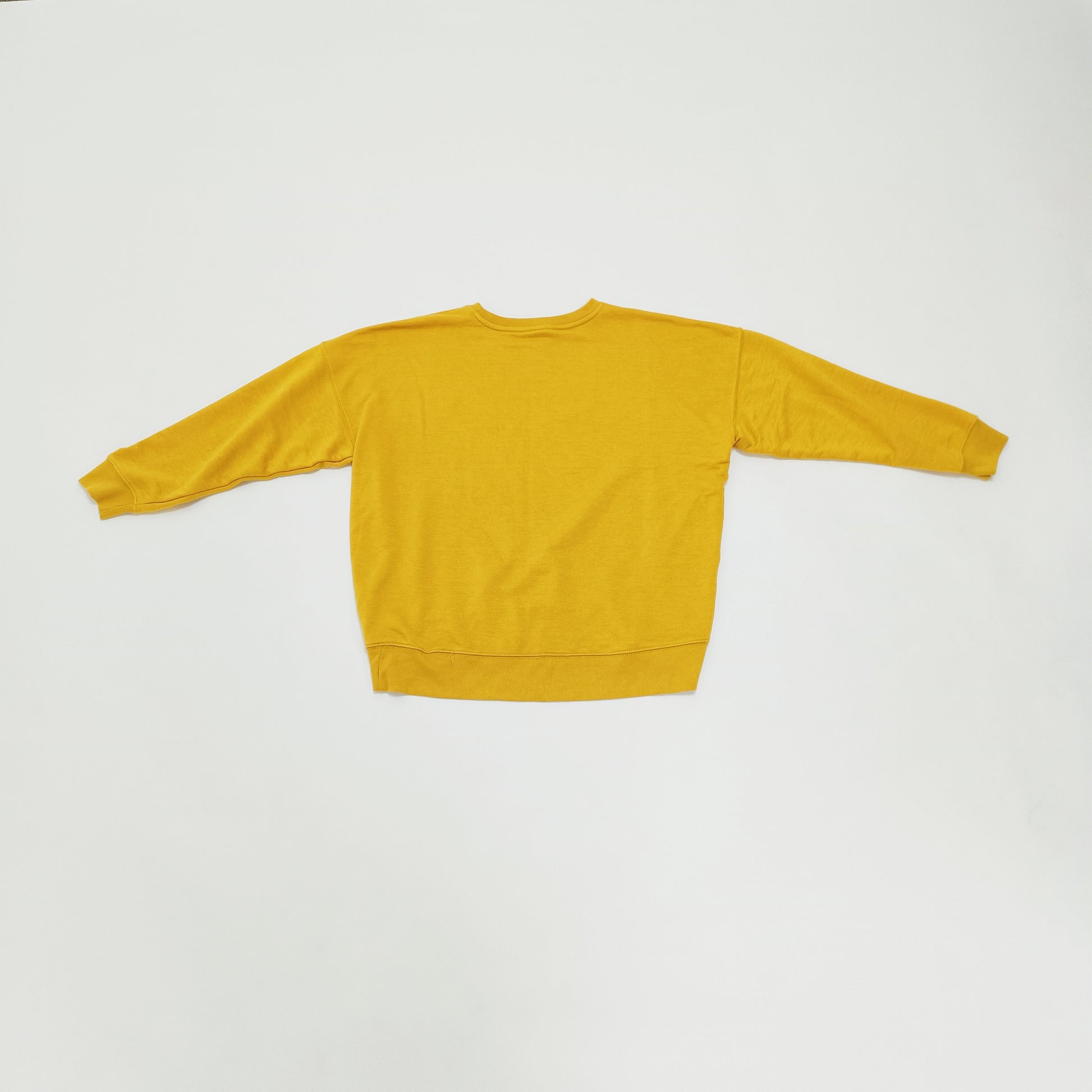 Mustard Yellow Drop Shoulder Sweater Size Small | Preloved