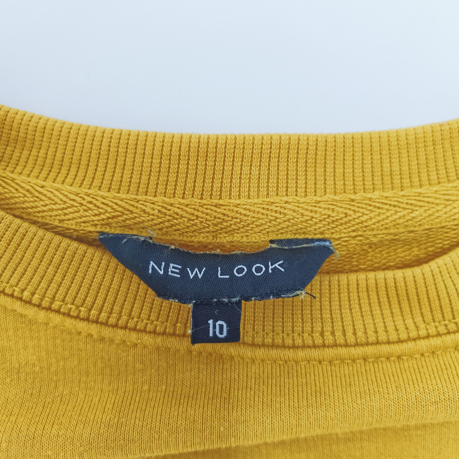 Mustard Yellow Drop Shoulder Sweater Size Small | Preloved