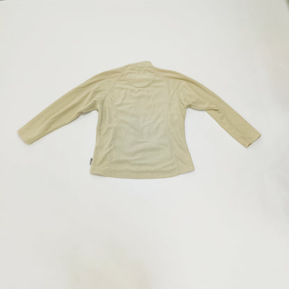 Cream Zip Up Womens Fitted Fleece Size Medium | Preloved