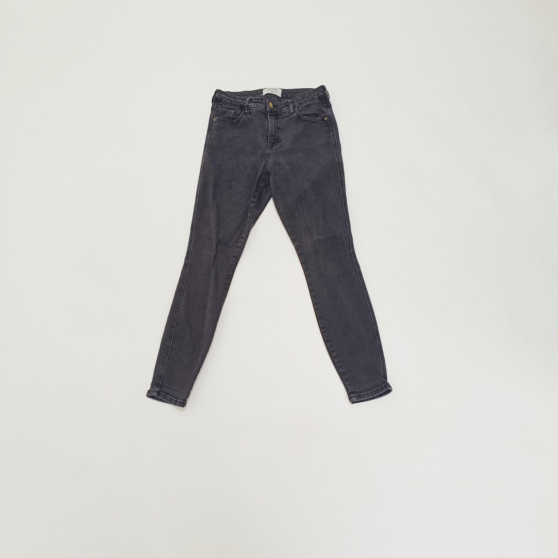 Black Skinny Fit Womens Jeans Size Medium | Preloved