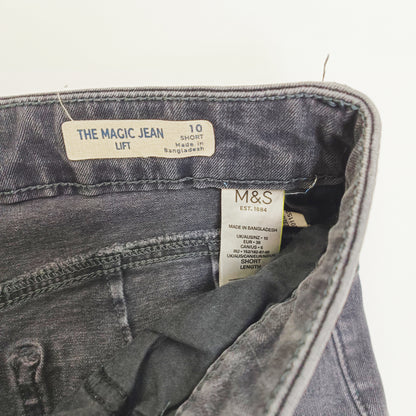 Black Bum Lift Straight Leg Jeans Size Small | Preloved