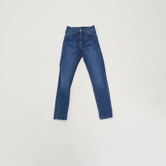 Mid Wash High Waist Skinny Fit Jeans Size Extra Small | Preloved