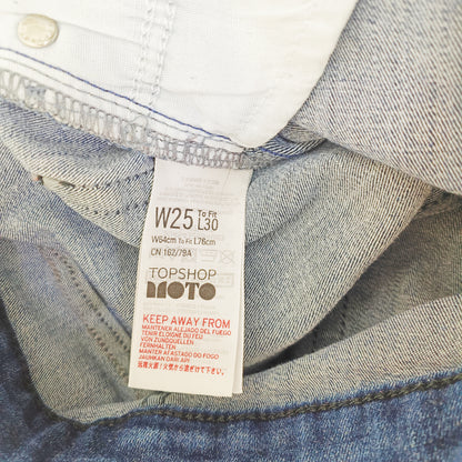 Mid Wash High Waist Skinny Fit Jeans Size Extra Small | Preloved