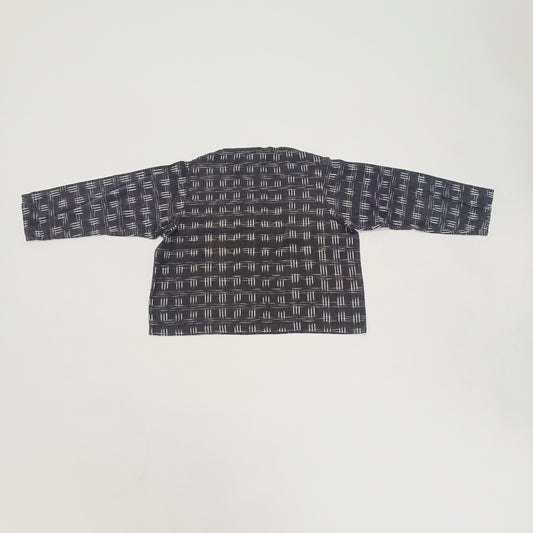 Monochrome Patterned Womens Top Size Large | Preloved