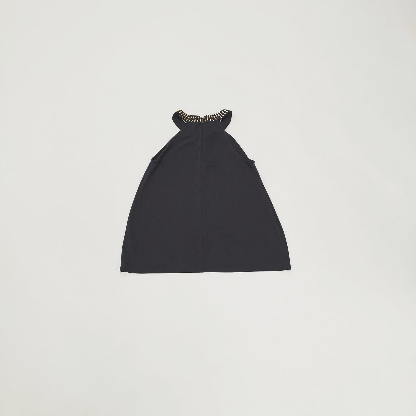 Black Halter Neck Embellished Flowy Top Size Small | Preloved