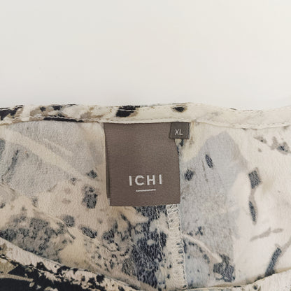 Grey Abstract Print Sleeveless Blouse Size Extra Large | Preloved