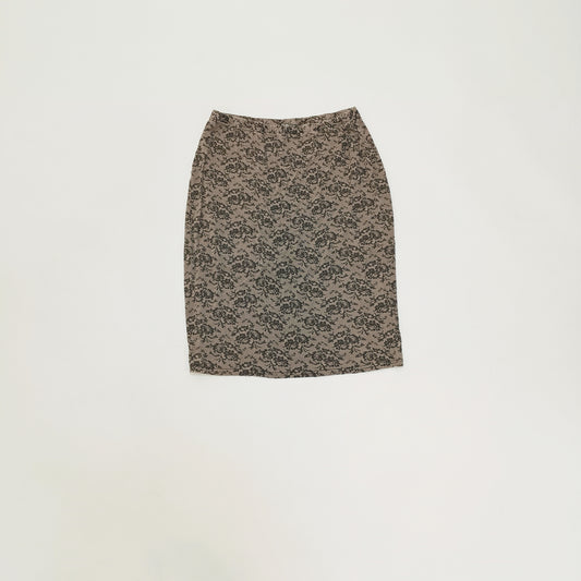 Faux lace Elasticated Mini Skirt Size Large | Preloved