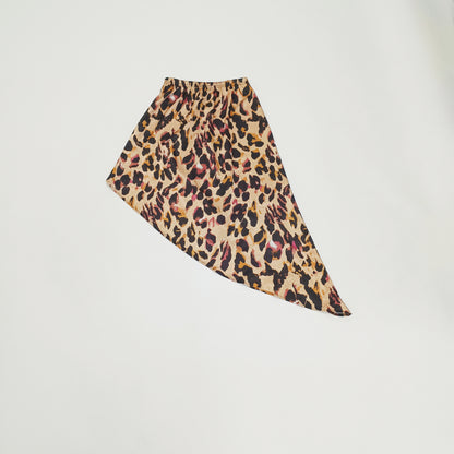 Leopard Print Asymmetrical Women's Skirt Size Extra Small | Preloved