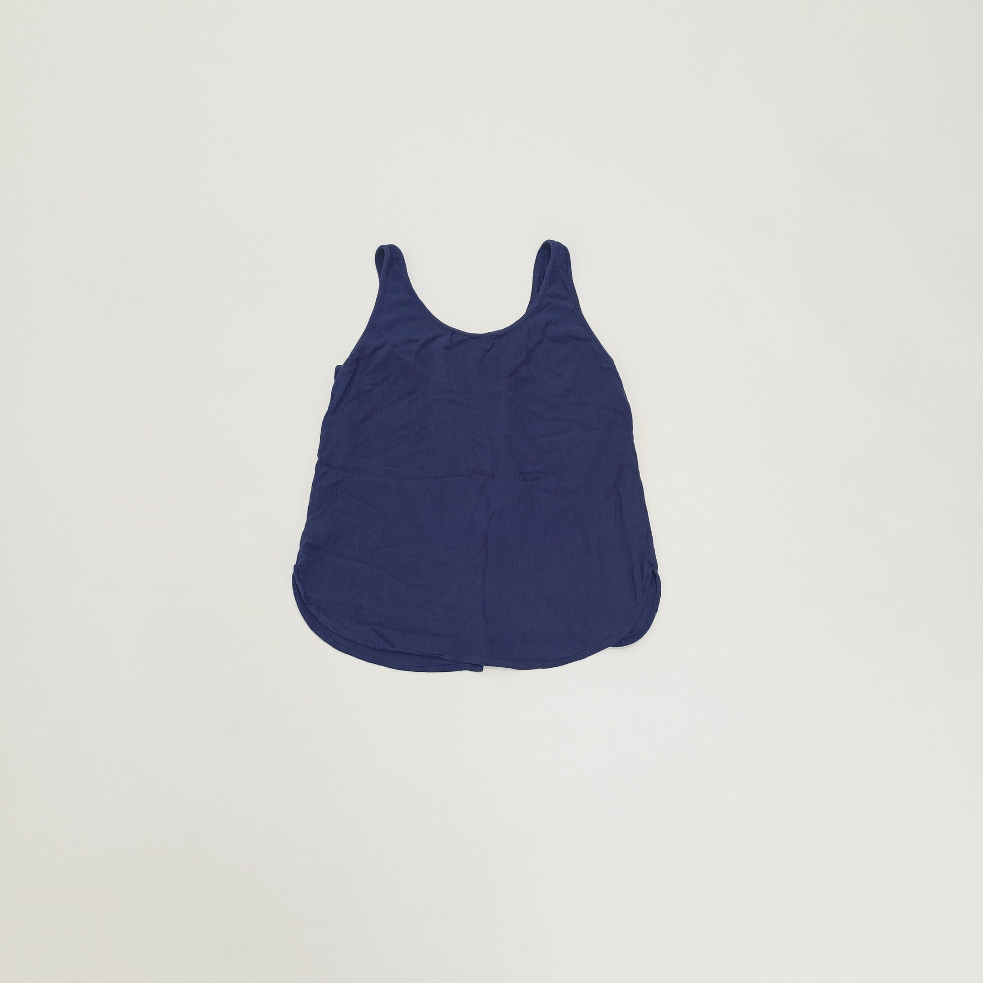 Navy Blue Button Up Sleeveless Top Size Small | Preloved