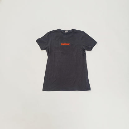 Black Oversized Logo T-SHirt Size Small | Preloved