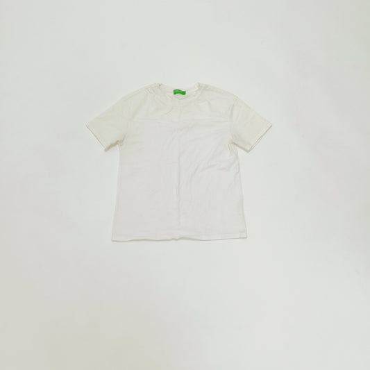 White Crew Neck Baby Tee Size Extra Small | Preloved