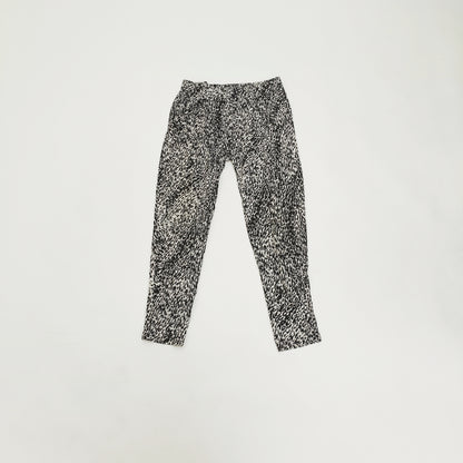 Monochrome Abstract Print High Waist Harem Pants Size Small | Preloved